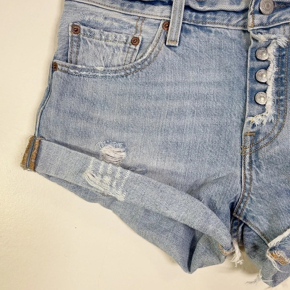 Levi's 501 Roll Up Jeans Short - Picture 7 of 16